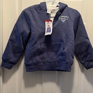 Roxy Kids Blue Zip-Up Hoodie